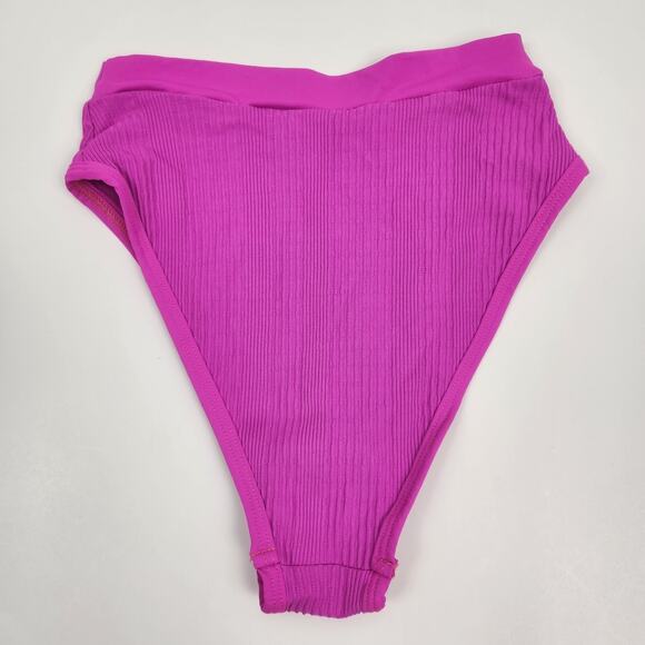 L*Space Frenchi Bitsy Bikini Bottom in Bright Fuchsia Pink Size Small NWT - Picture 3 of 5